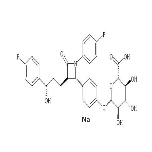 Ezetimibe-O-beta-glucuronide(Phenolic) Sodium Salt.png